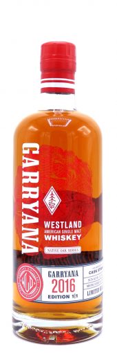 2016 Westwood Single Malt American Whiskey 2 Year Old, Garryana 1/1, Cask Strength 112.4 Proof 750ml